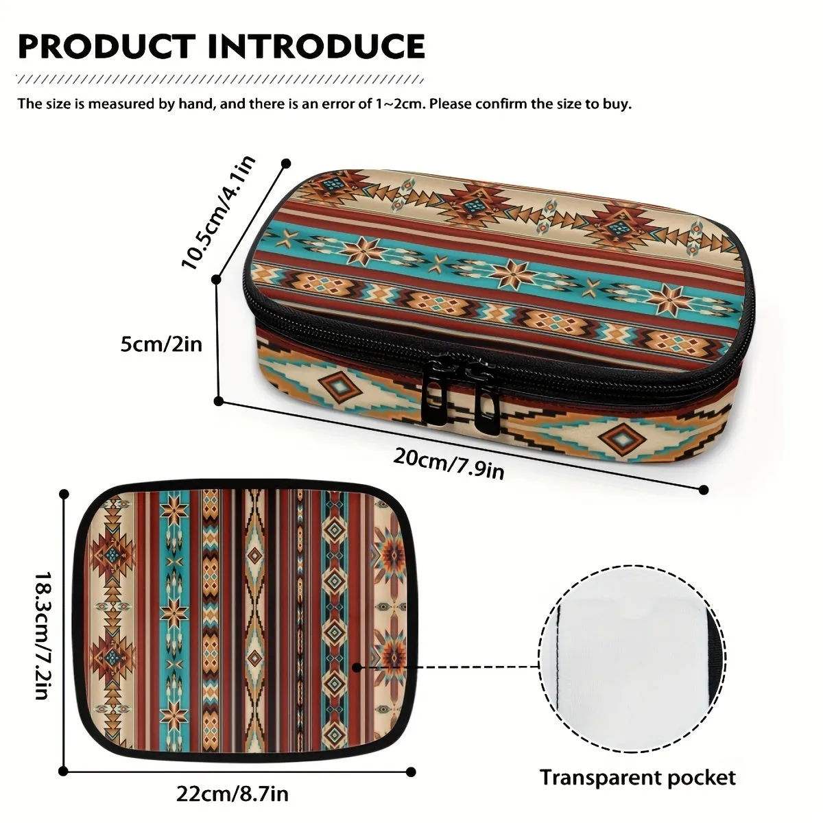 1pc Southwest Portable Insulin Insulated Storage Bag For Travel, Storage Bag For Diabetic Patients Insulin Cooler Box