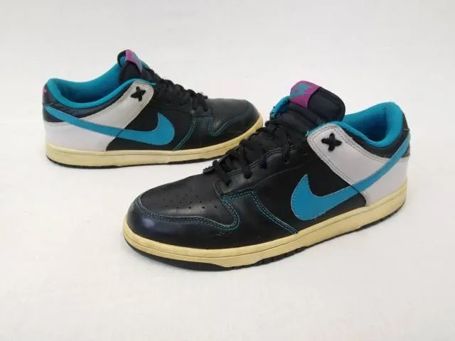 2009 NIKE DUNK LOW Black Neo Turquoise Grey 318019-041 US 8