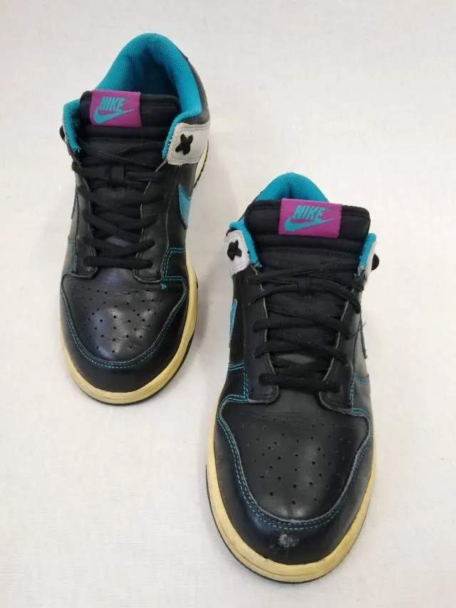 2009 NIKE DUNK LOW Black Neo Turquoise Grey 318019-041 US 8