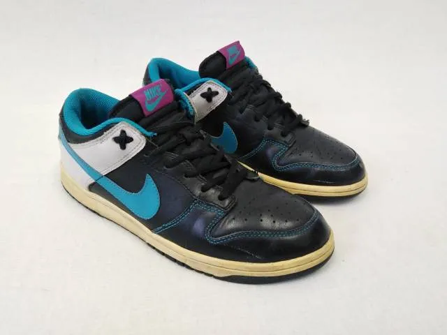 2009 NIKE DUNK LOW Black Neo Turquoise Grey 318019-041 US 8