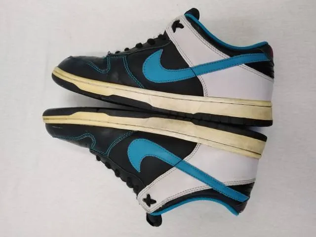 2009 NIKE DUNK LOW Black Neo Turquoise Grey 318019-041 US 8