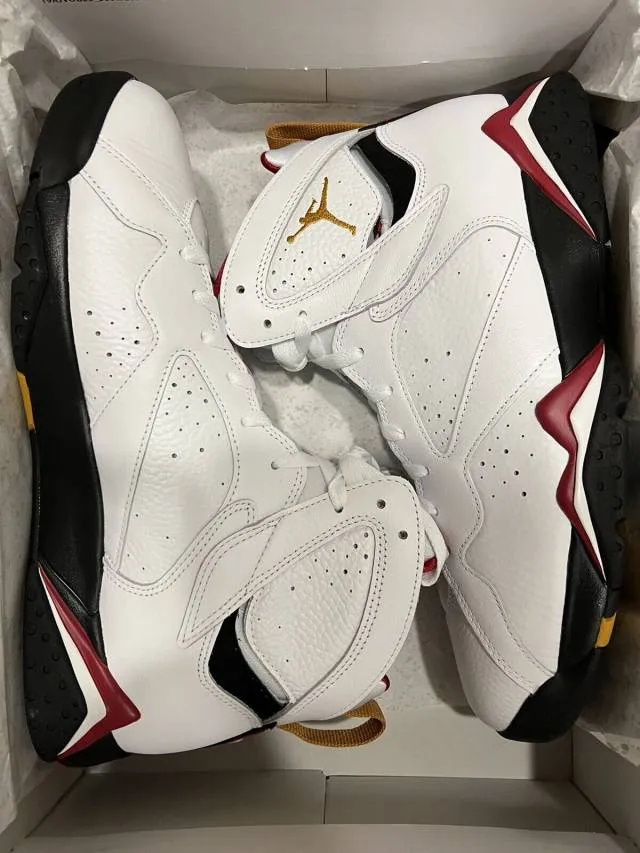 2022 Nike Air Jordan 7 VII Retro Cardinal Red 4-14 White...