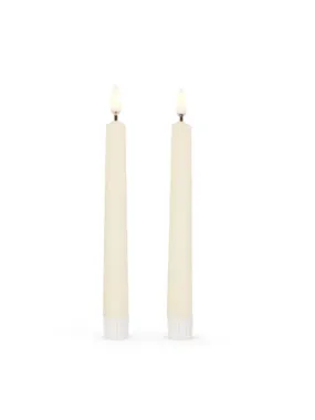 7 Ivory Battery Operated Taper Candles