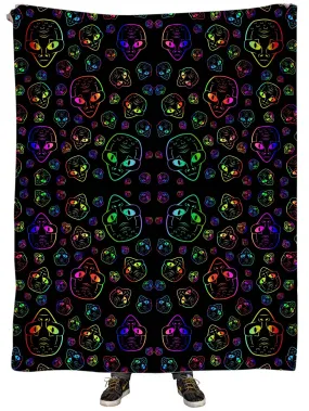 Alien Invasion Plush Blanket