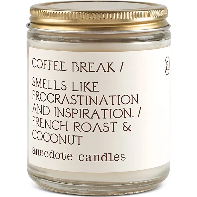 Anecdote Candles Coffee Break Glass Jar Candle