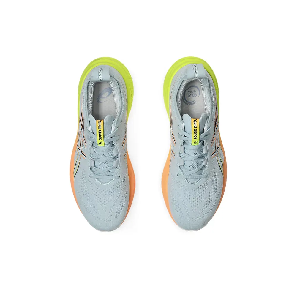 ASICS GEL NIMBUS 26 - PARIS (COOL GREY/ SAFETY YELLOW) RUNNING SHOES