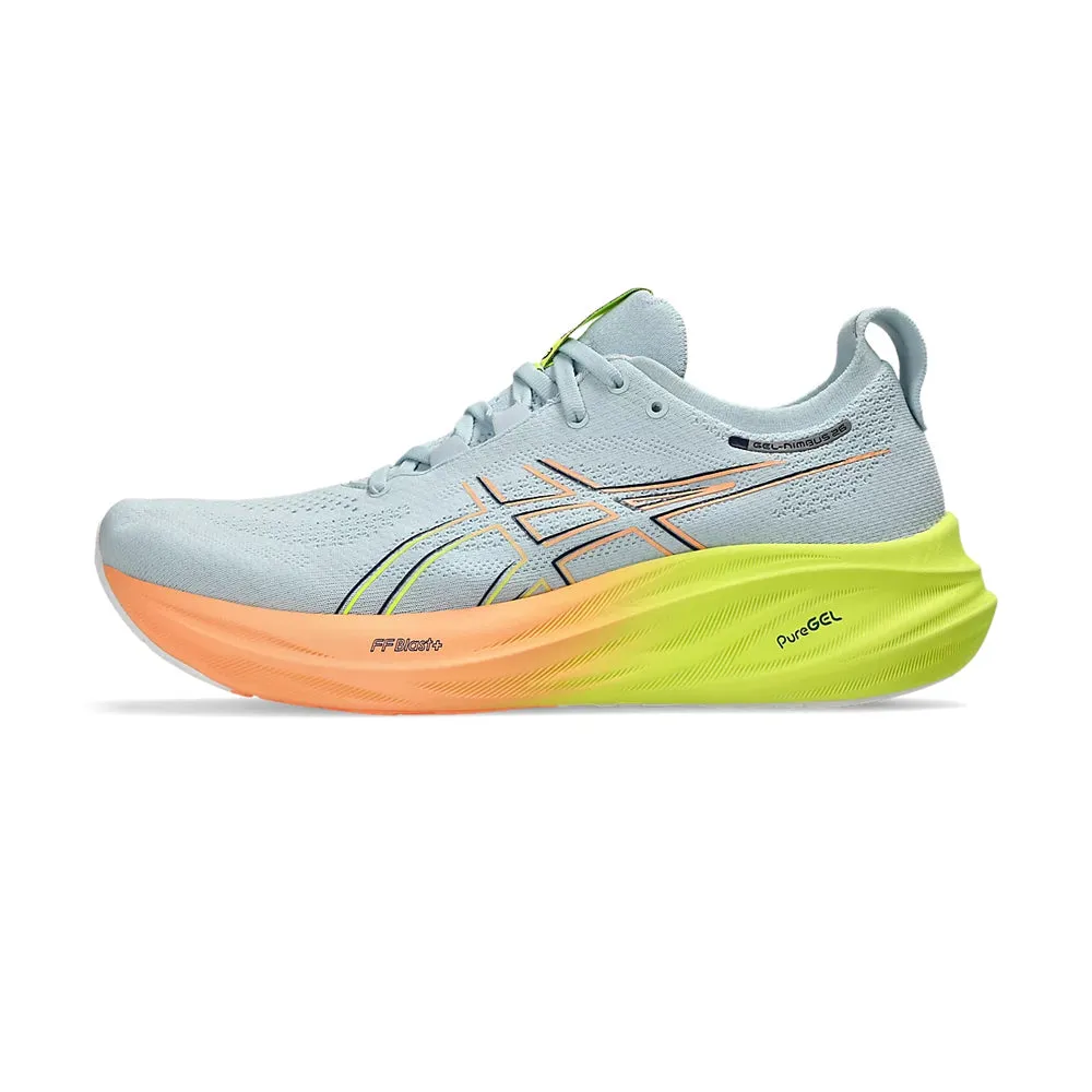 ASICS GEL NIMBUS 26 - PARIS (COOL GREY/ SAFETY YELLOW) RUNNING SHOES