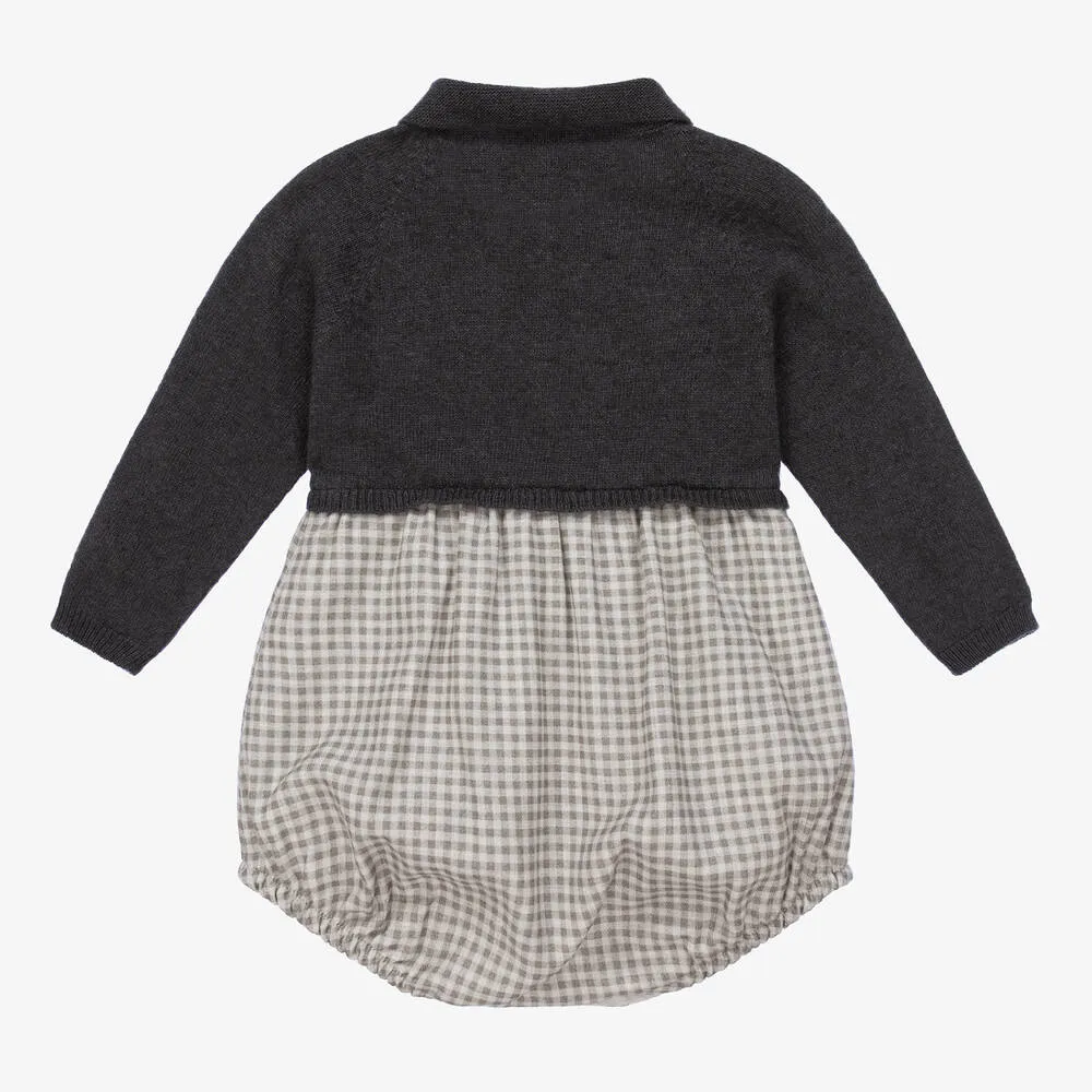 Baby Boys Grey Polo Shortie