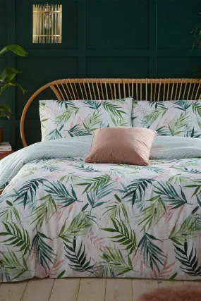 Bedding | Bali Palm Botanical Reversible Duvet Cover Set | Furn