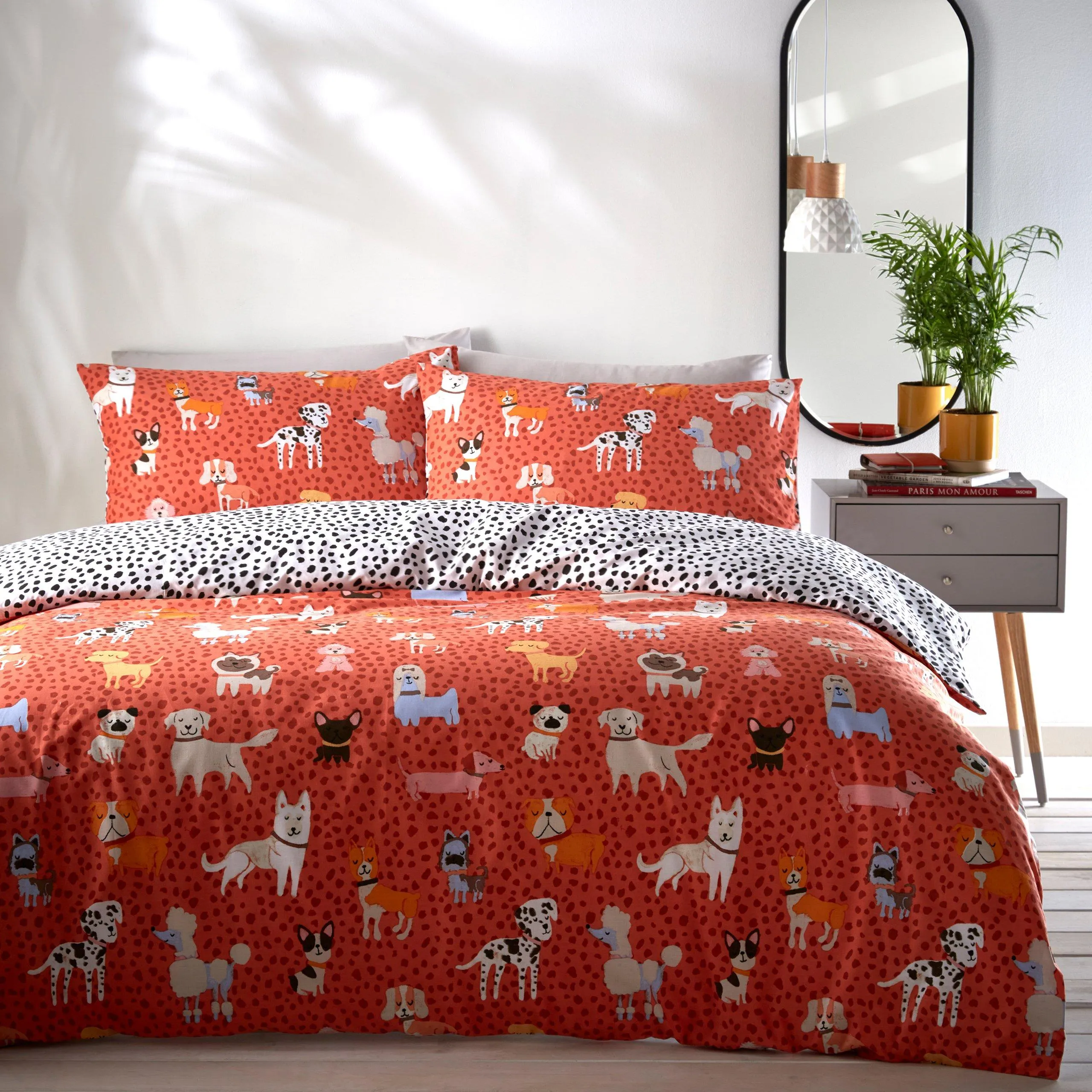 Bedding | Woofers Reversible Dogs Duvet Cover Set | Furn