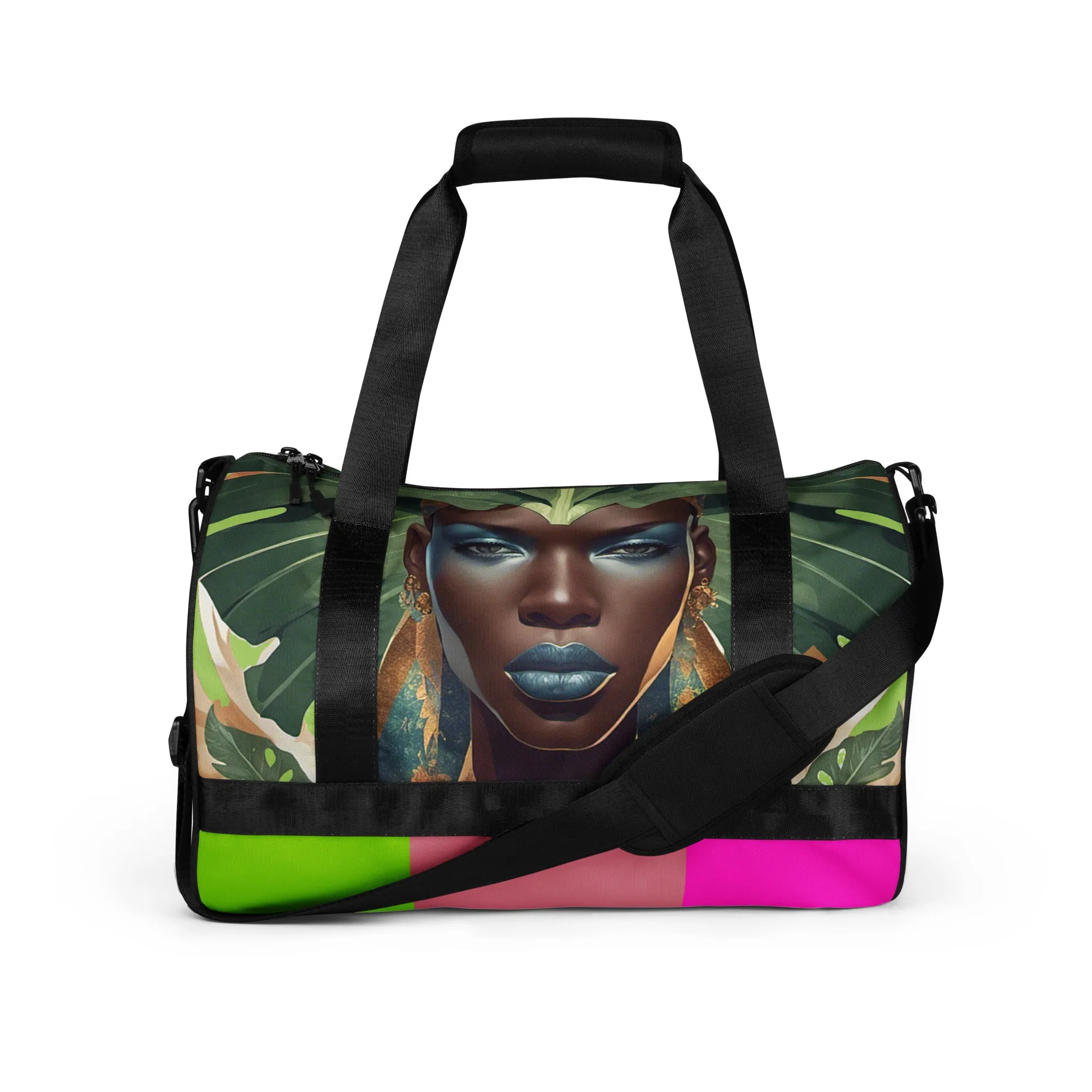 Black-Queens All-over print travel bag