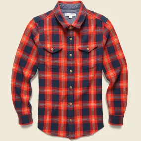 Blanket Shirt - Marine Princeton Plaid