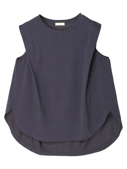 Bobo Tokyo Iwaki Sleeveless Tuck Cut Pullover