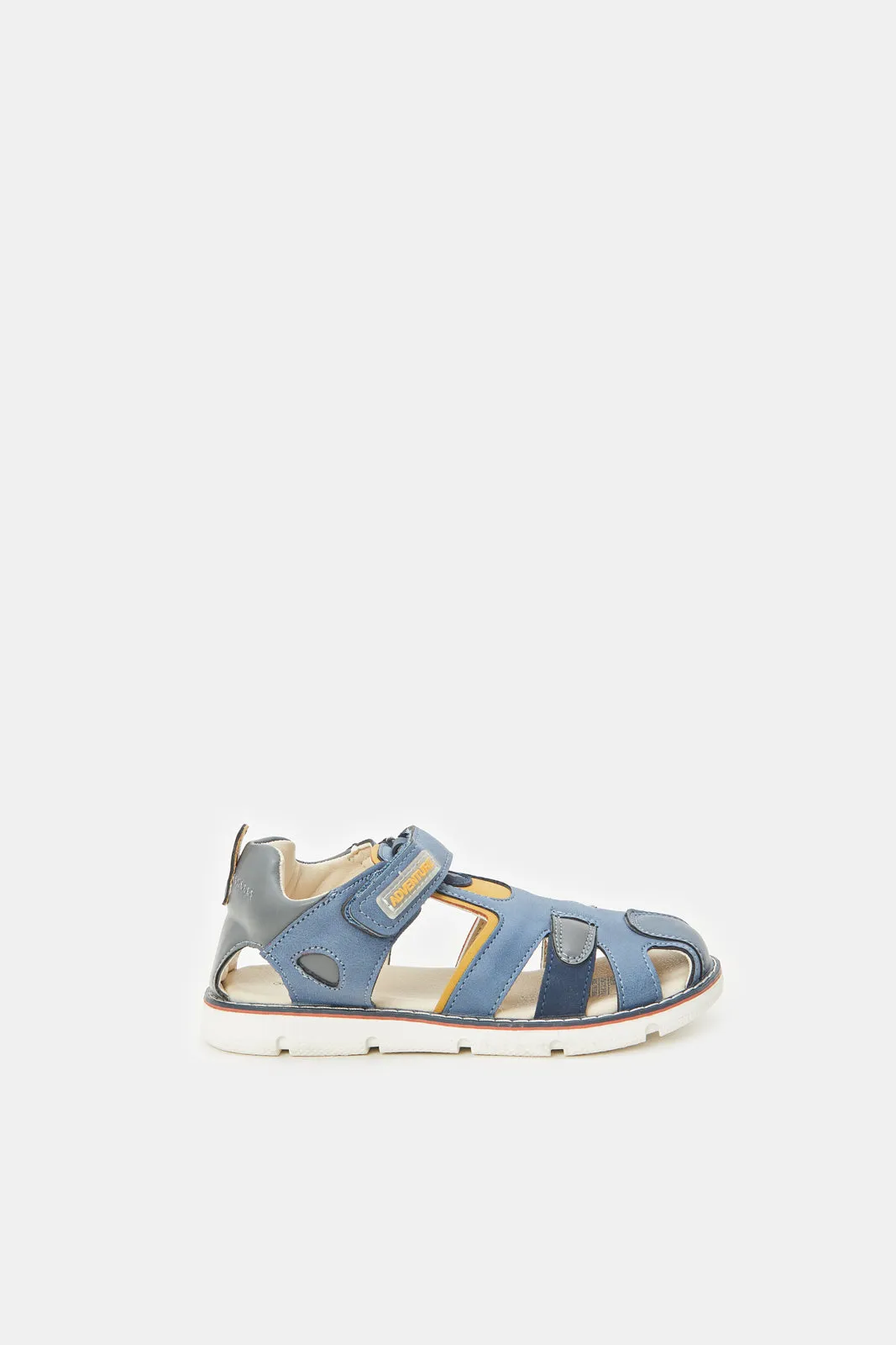 Boys Navy Fisherman Sandals