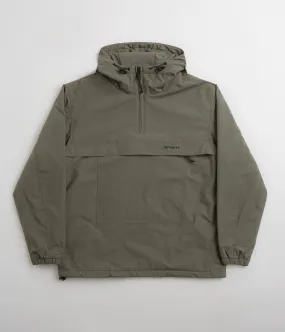 Carhartt Windbreaker Pullover Jacket - Seaweed / Black