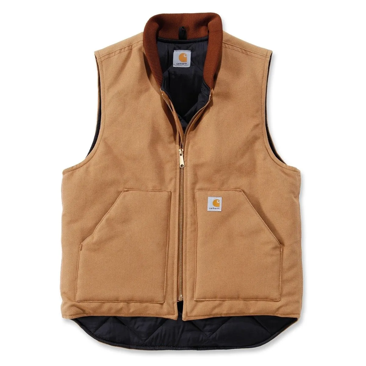 Carhartt V01 Duck Vest Arctic Quilt Lined V1 - Black