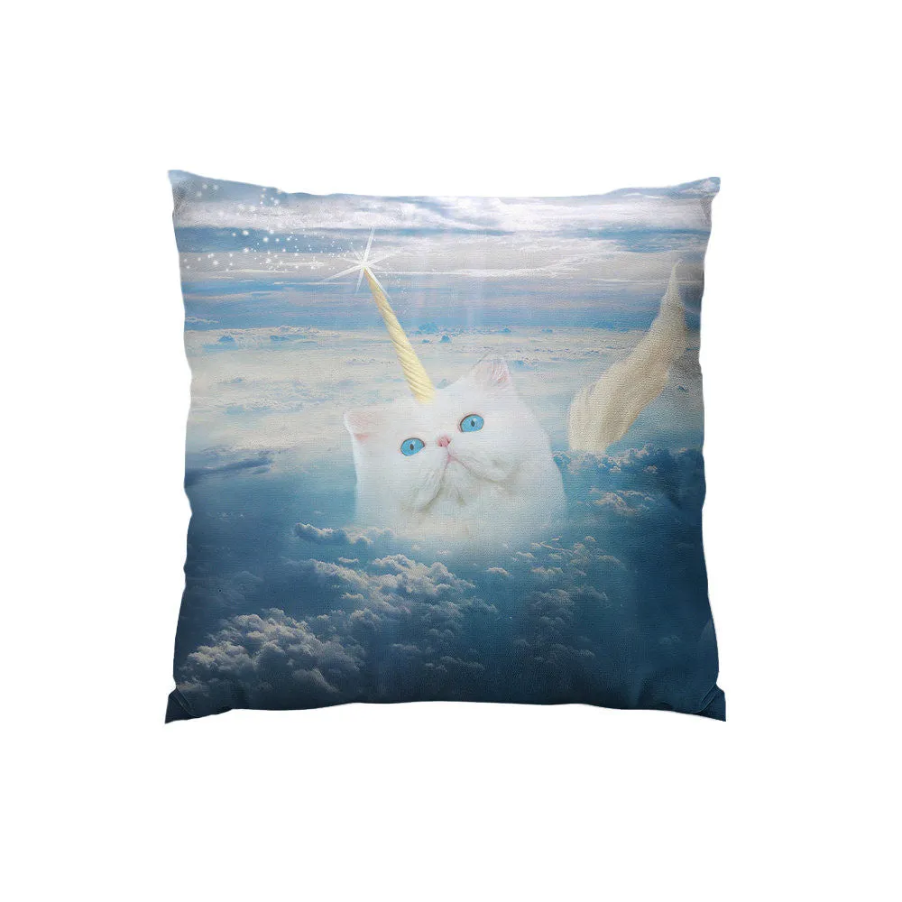 Caticorn Throw Pillow