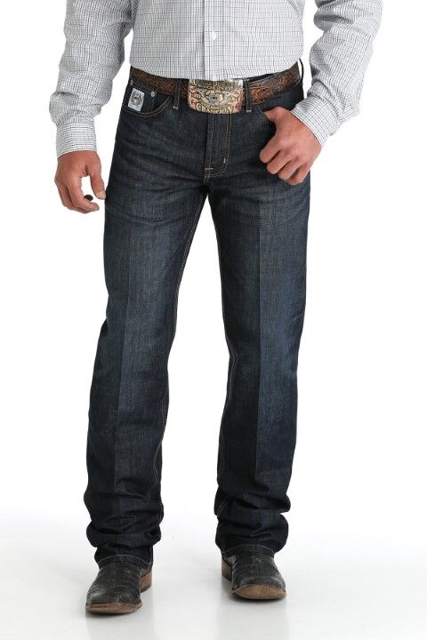 Cinch Men's Relaxed Fit White Label Jeans in Dark Stonewash