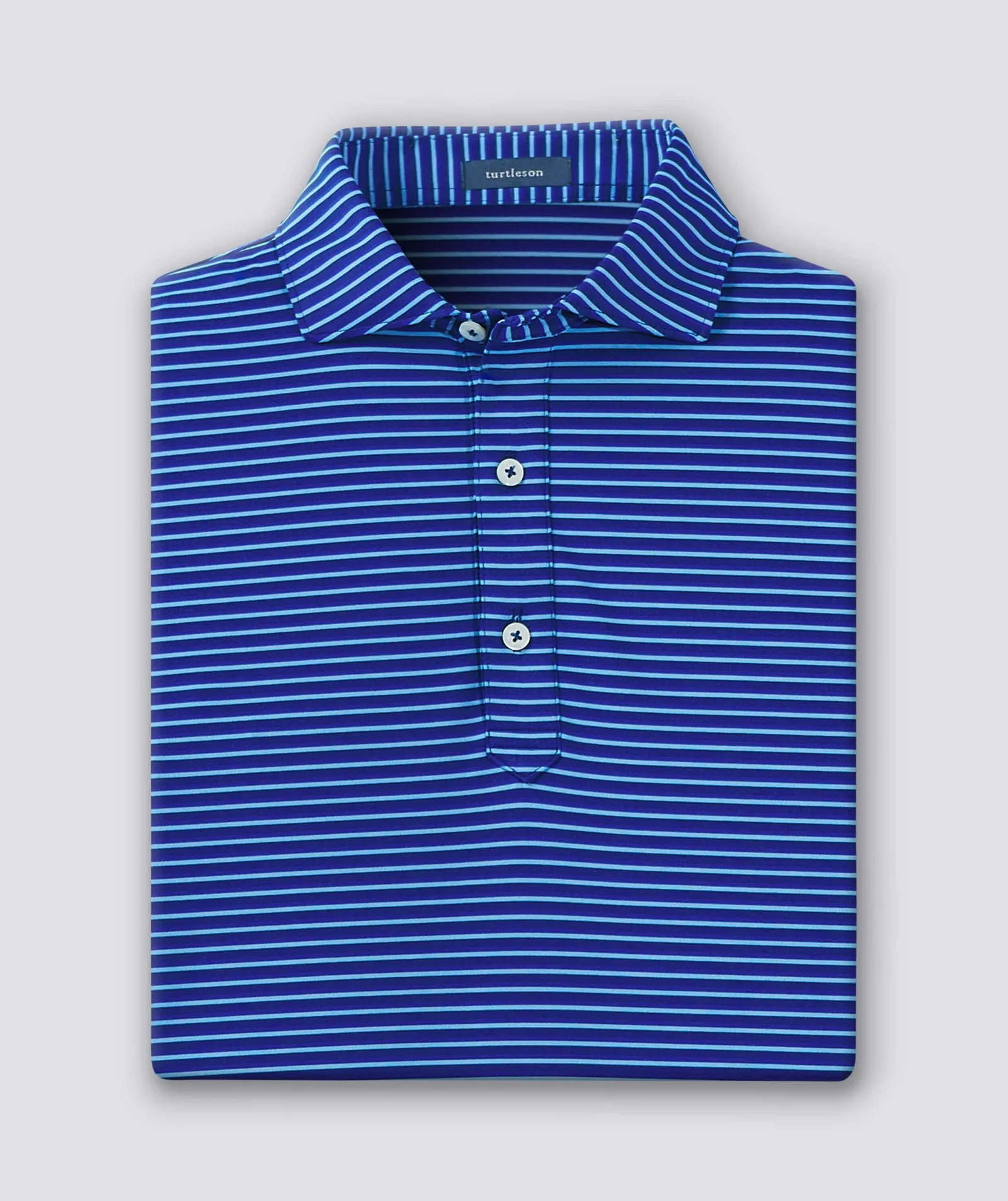 Clark Stripe Performance Polo