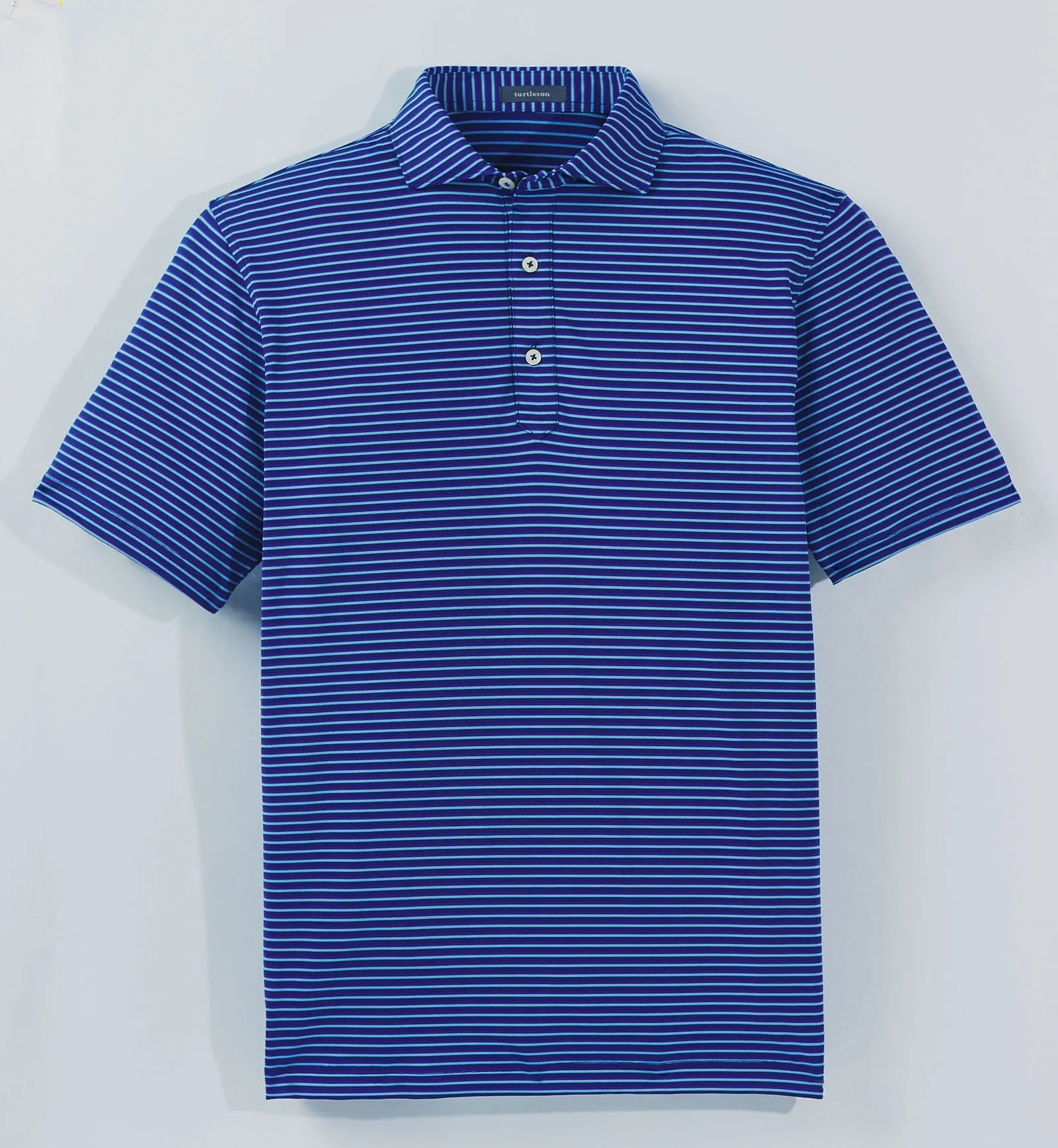 Clark Stripe Performance Polo