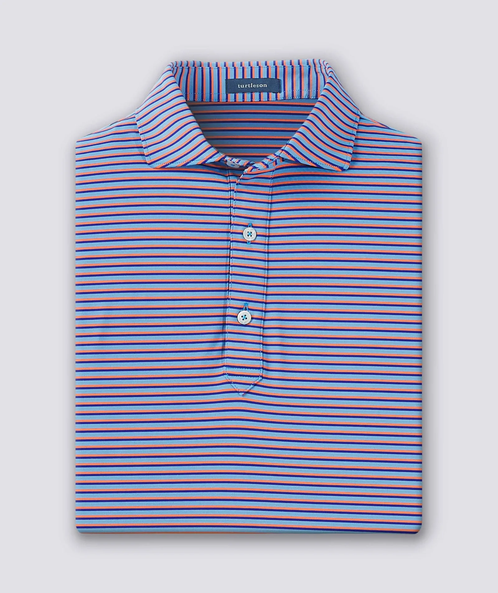 Clark Stripe Performance Polo