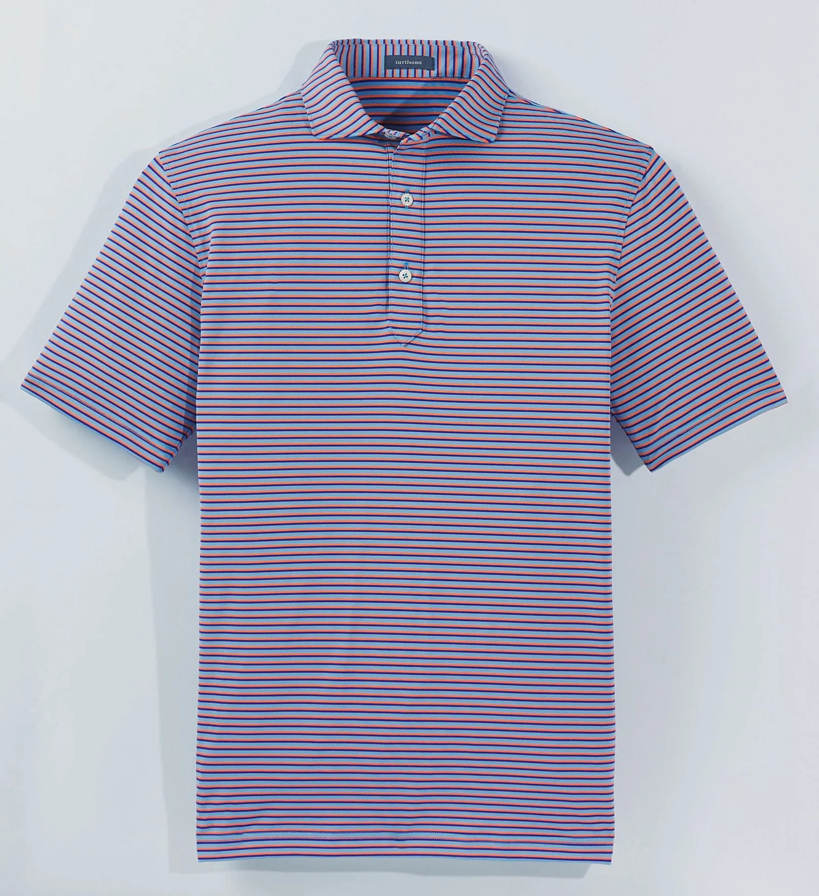 Clark Stripe Performance Polo