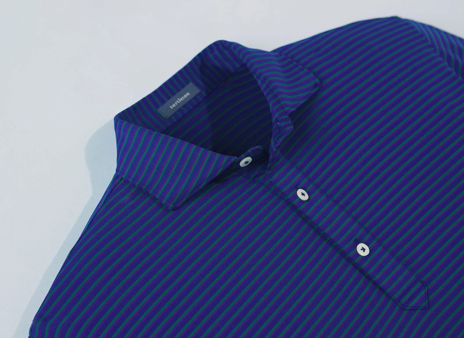 Clark Stripe Performance Polo