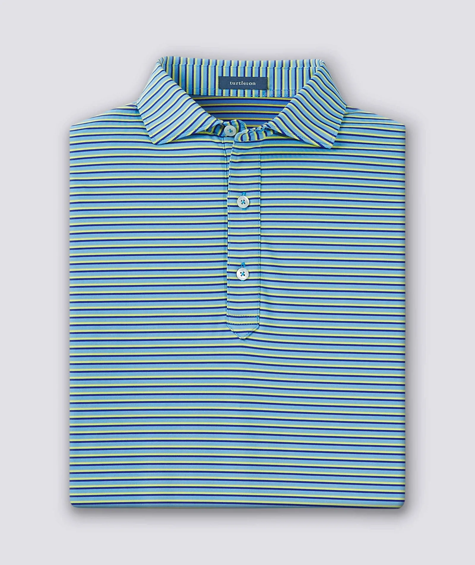 Clark Stripe Performance Polo