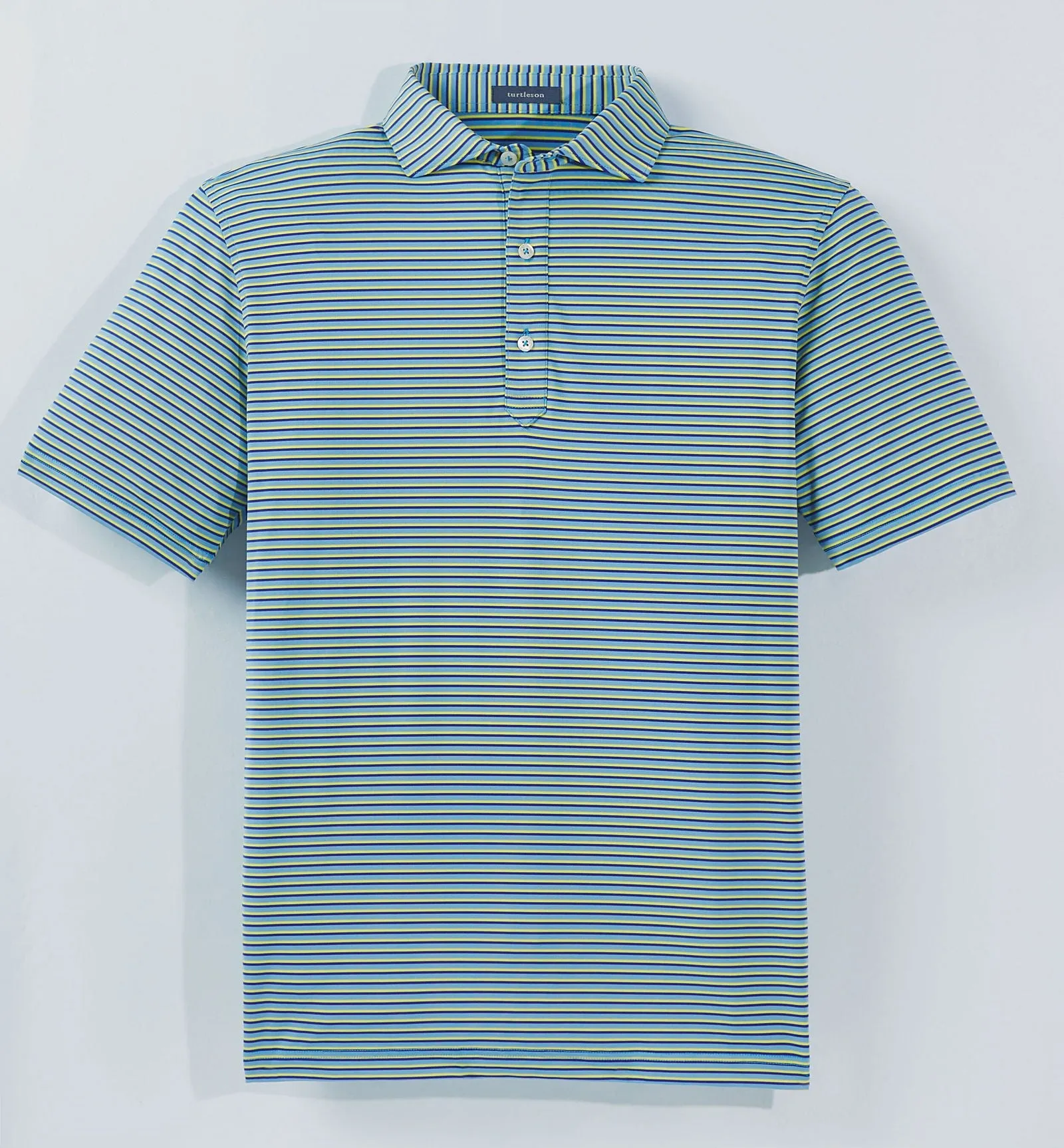 Clark Stripe Performance Polo