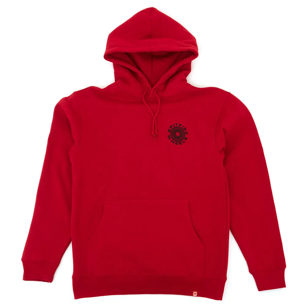 Classic '87 Swirl Fill Pullover Hooded Sweatshirt (Scarlet)