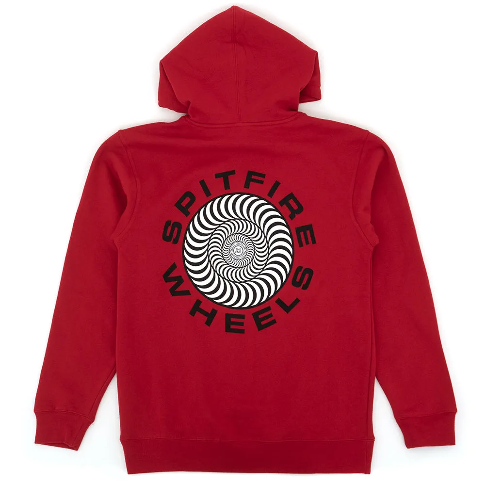 Classic '87 Swirl Fill Pullover Hooded Sweatshirt (Scarlet)