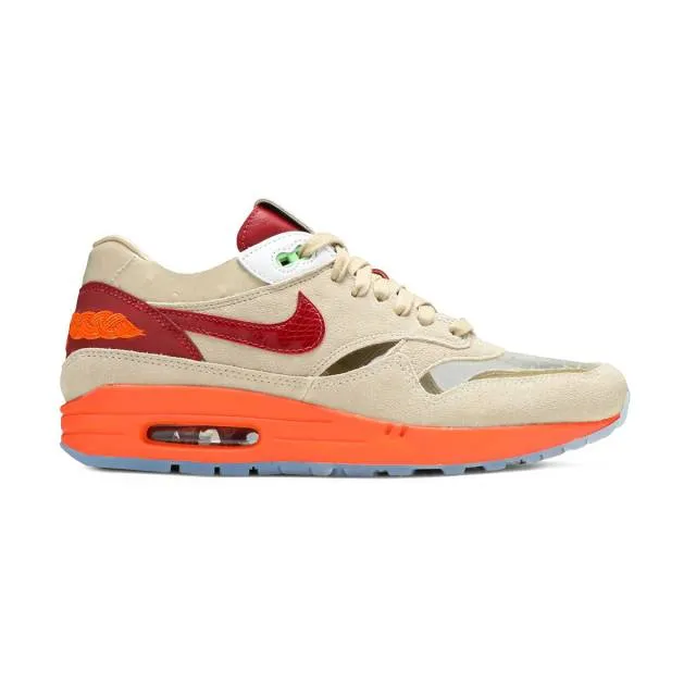 Clot x nike air max 1 (kiss of death 2021/ net/ deep red /orange