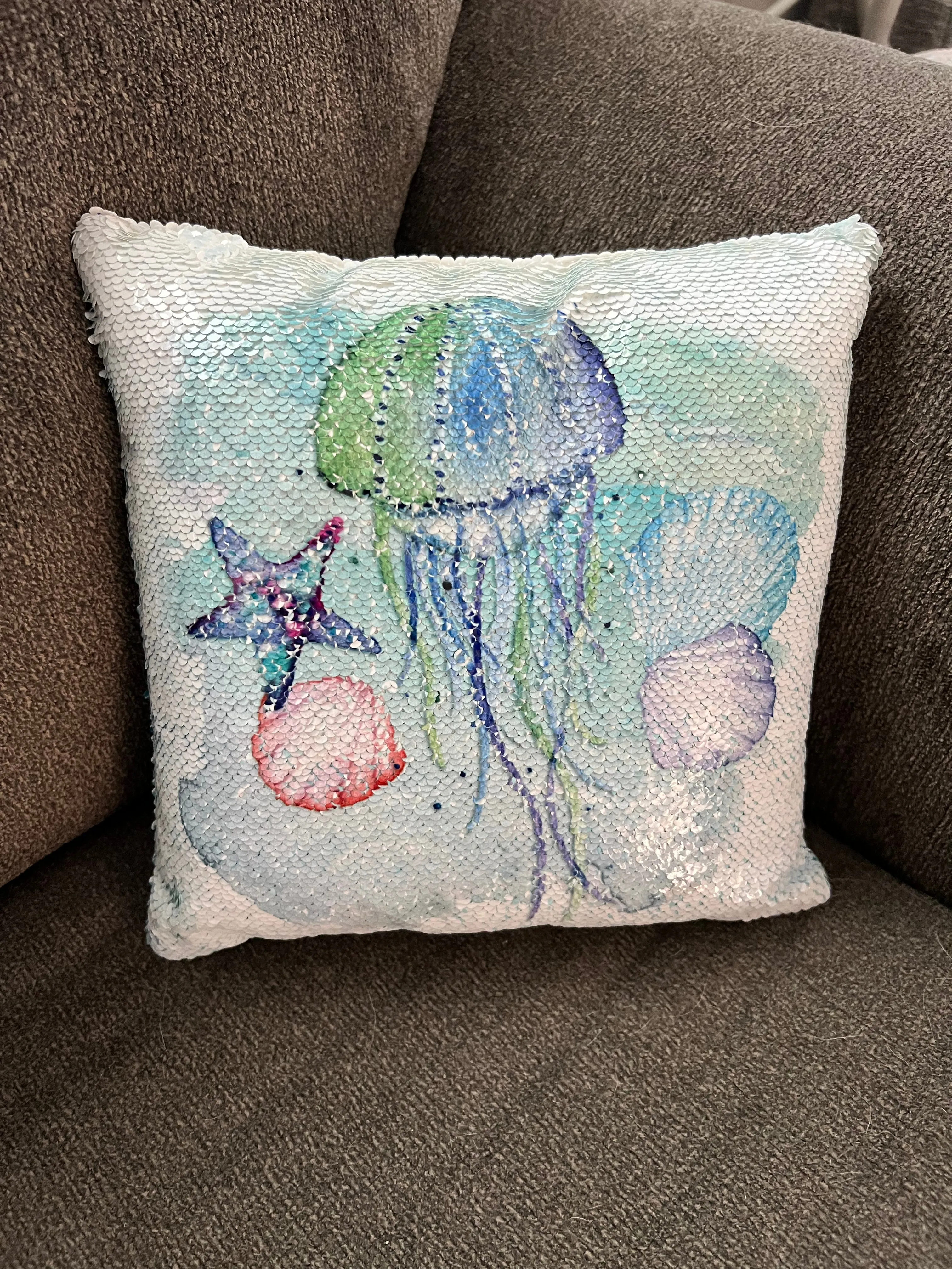 Coastal Sequin Pillow