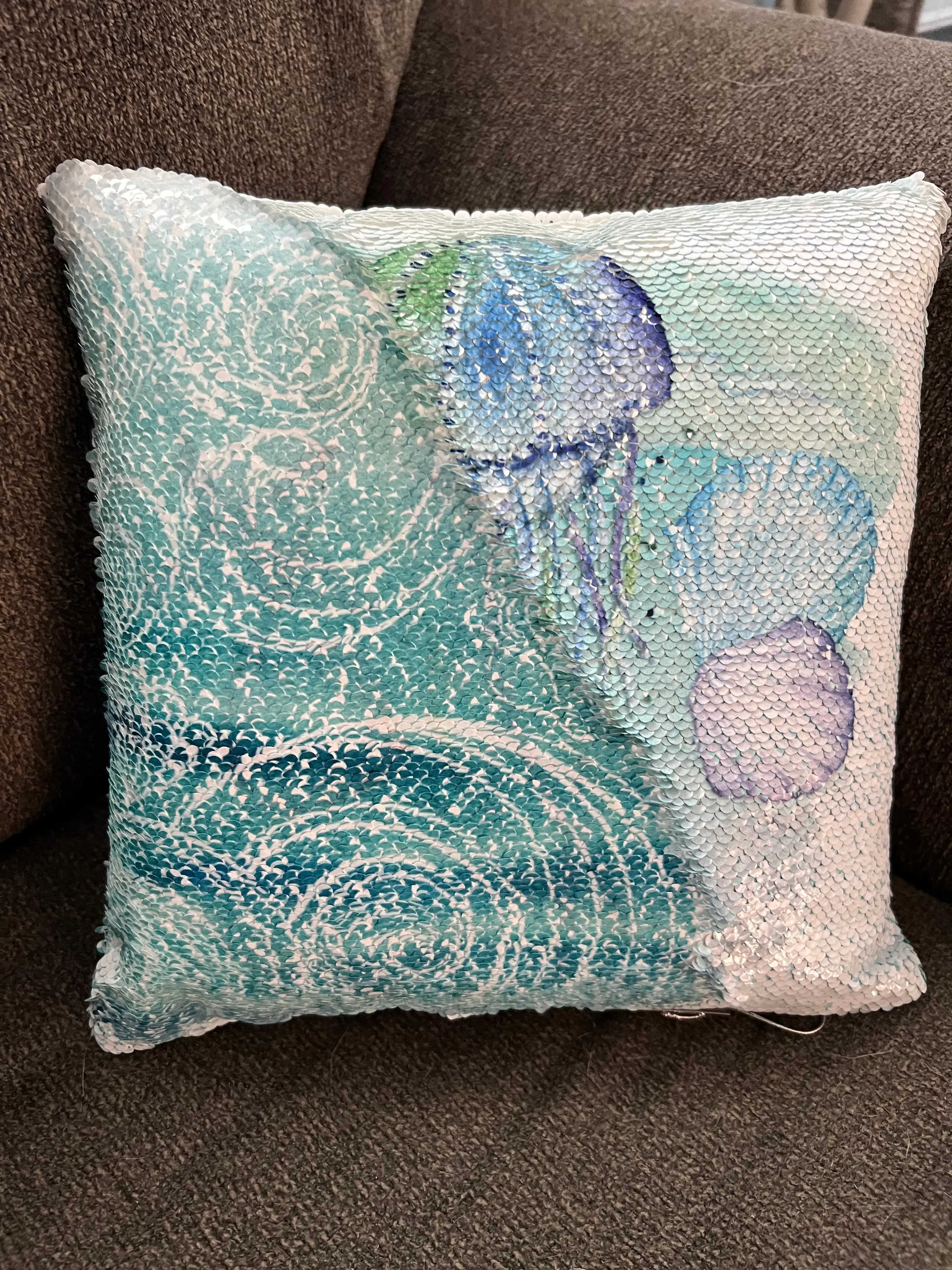 Coastal Sequin Pillow