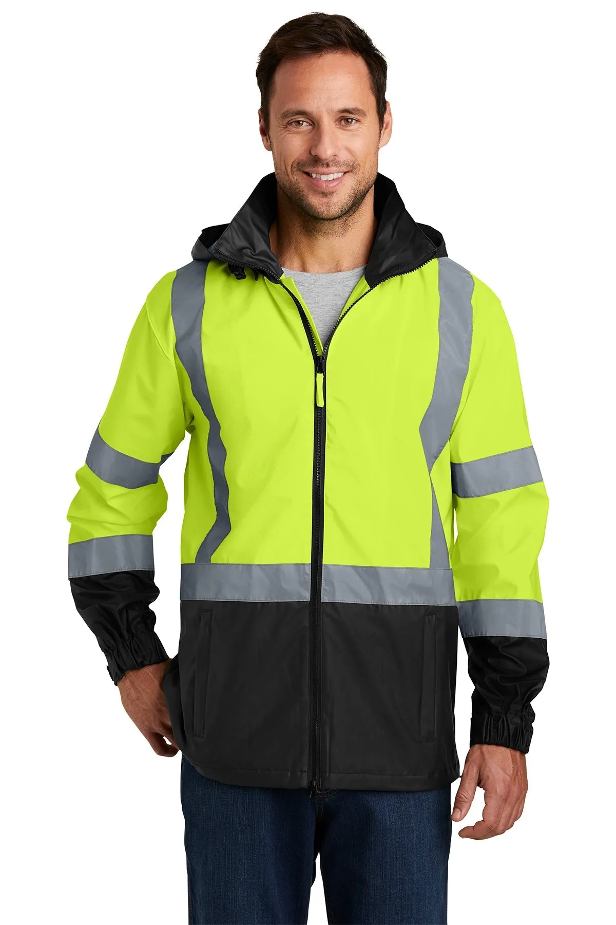 CornerStone ANSI 107 Safety Windbreaker Safety Yellow/Black