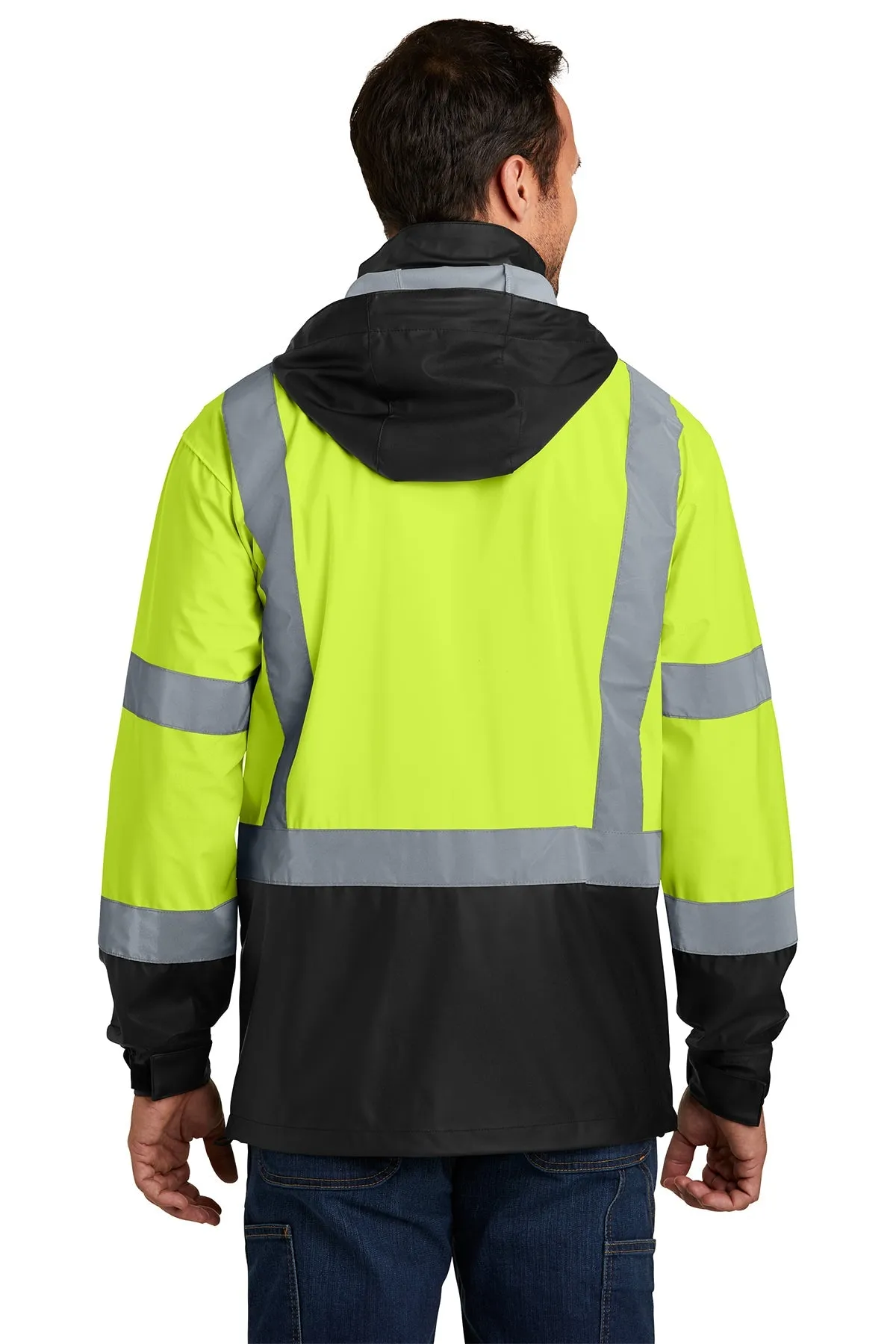 CornerStone ANSI 107 Safety Windbreaker Safety Yellow/Black