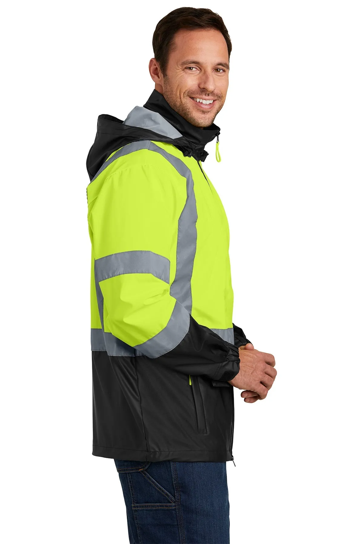 CornerStone ANSI 107 Safety Windbreaker Safety Yellow/Black