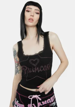 Diamante Princess Sleeveless Top-