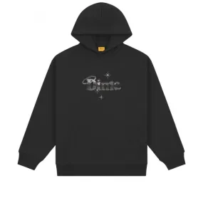 Dime Halo Embroidered Pullover Hooded Sweatshirt (Black)