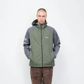 Dime - Two Tone Windbreaker Jacket (Olive Green/Eggplant)