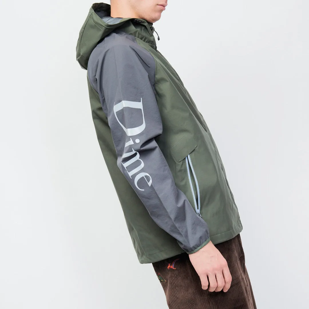 Dime - Two Tone Windbreaker Jacket (Olive Green/Eggplant)