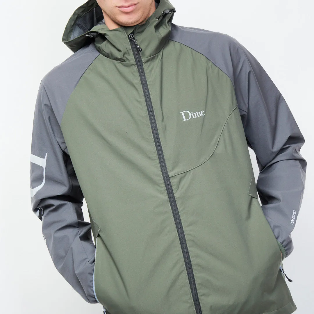 Dime - Two Tone Windbreaker Jacket (Olive Green/Eggplant)