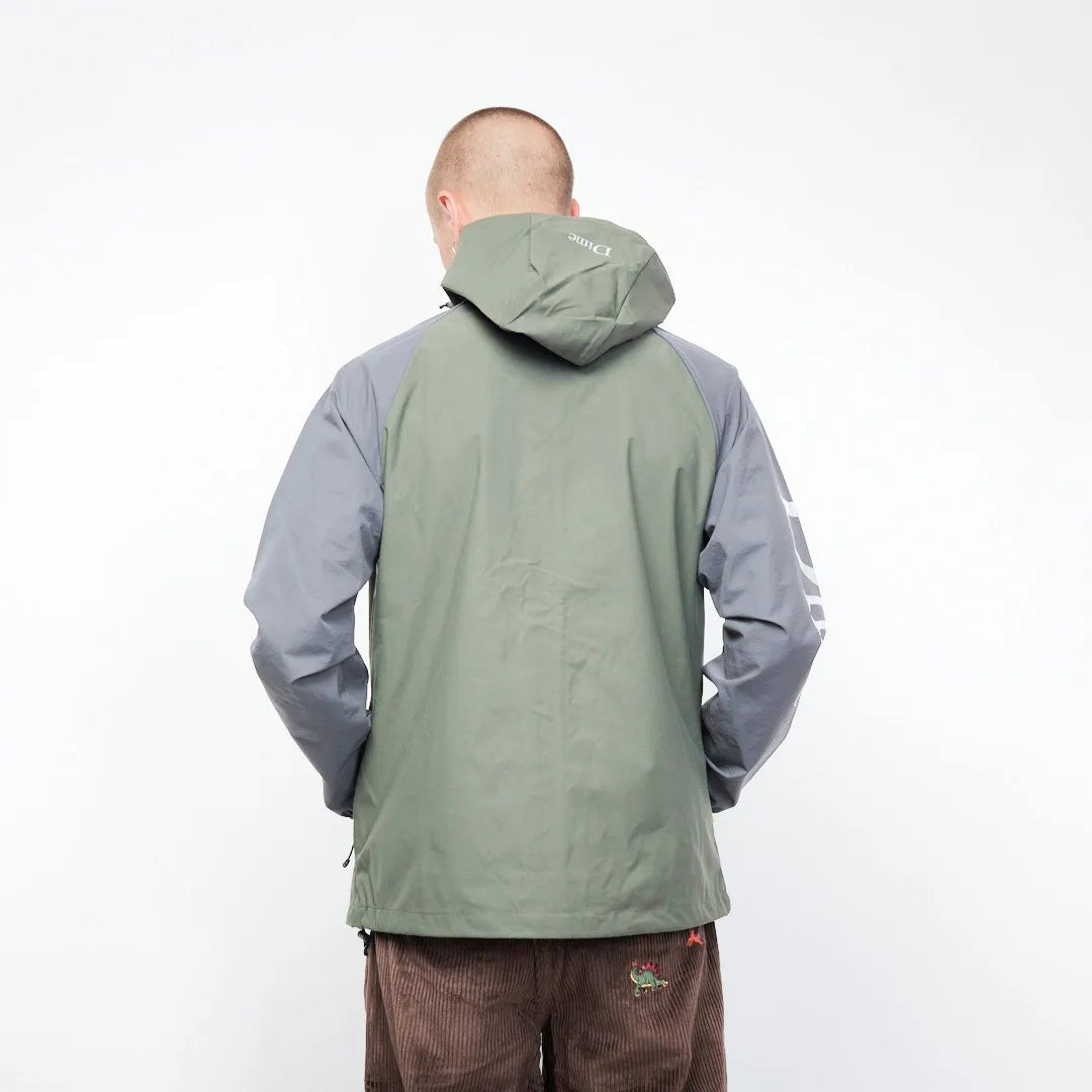 Dime - Two Tone Windbreaker Jacket (Olive Green/Eggplant)