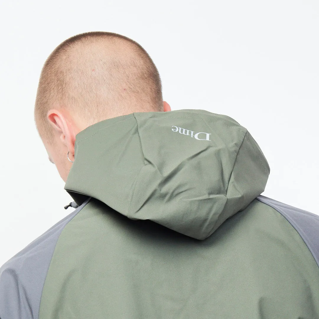 Dime - Two Tone Windbreaker Jacket (Olive Green/Eggplant)