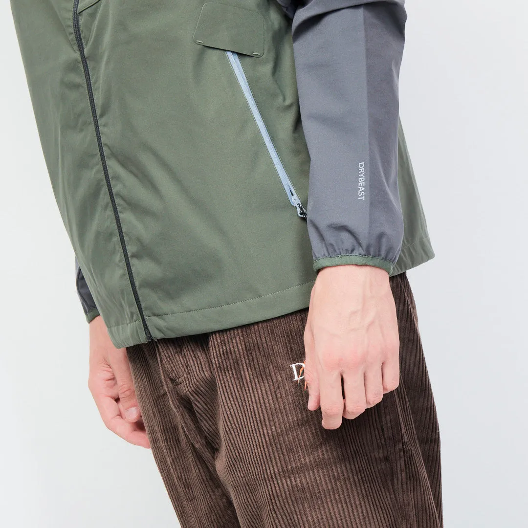 Dime - Two Tone Windbreaker Jacket (Olive Green/Eggplant)