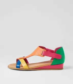 DJANGO & JULIETTE Hayzel Bright Multi Sandals