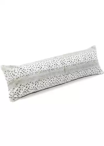 Downland Huggleland Snow Leopard Teddy Fleece Bolster Pillow | Kaleidoscope