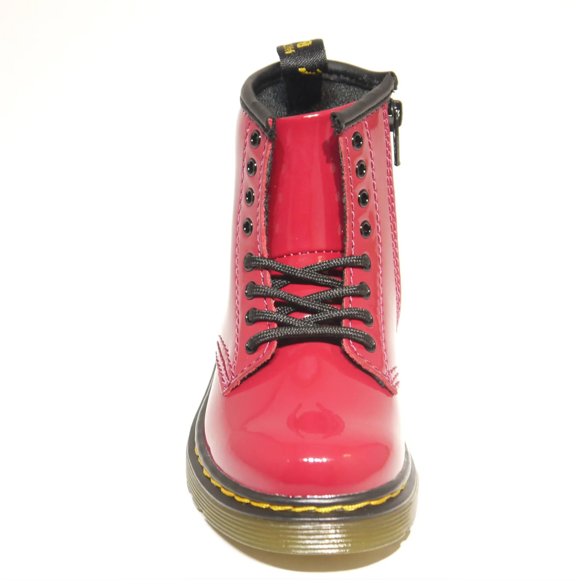 Dr Martens 1460 Toddler/Junior Dark Scooter Red Patent Leather