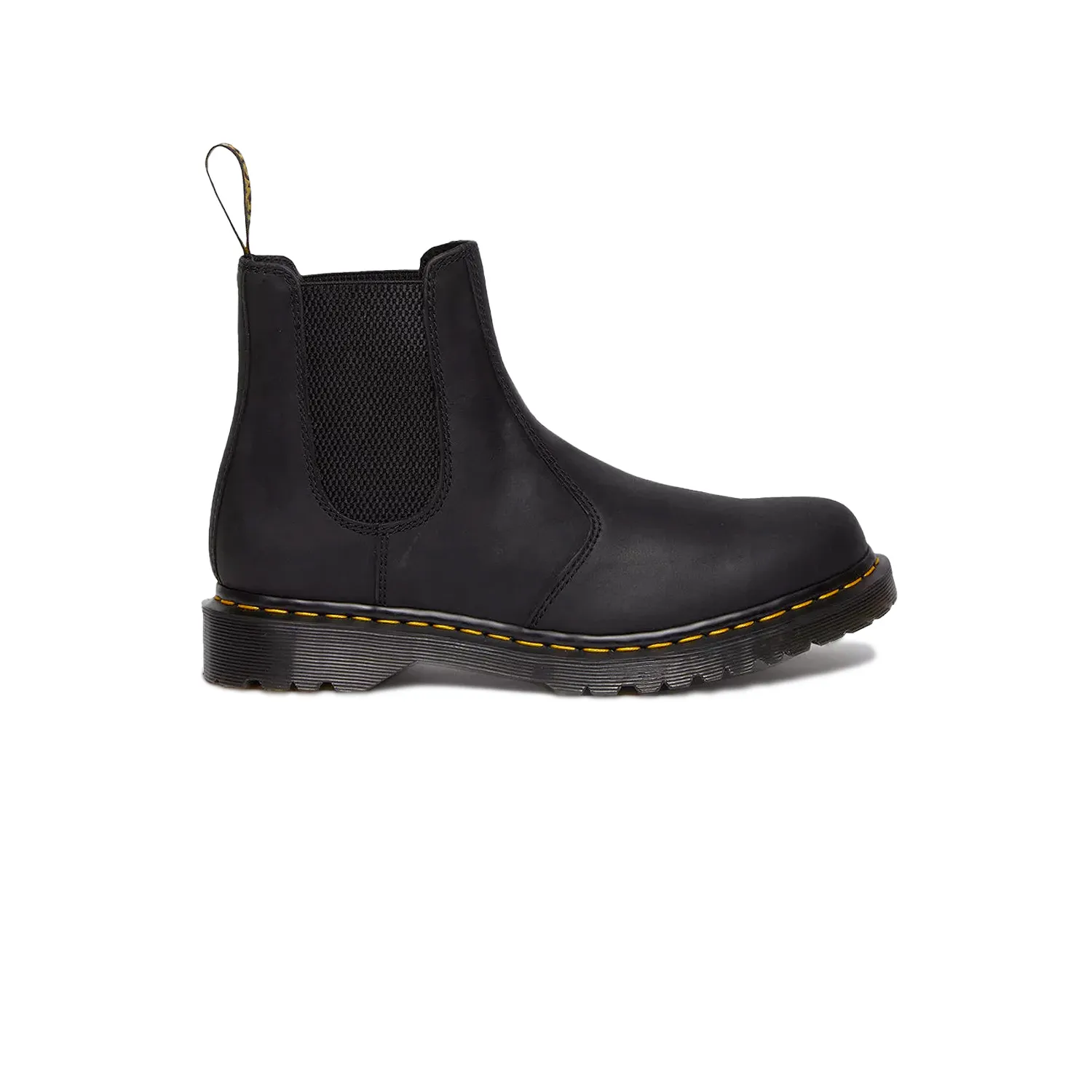 Dr. Martens 2976 WAXED FULL GRAIN ZIP LEATHER CHELSEA, Black 