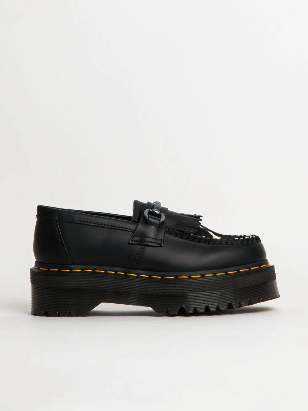 DR MARTENS WOMENS DR MARTENS ADRIAN SNAFFLE QUAD HAIR ON